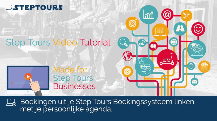 Boekingen uit je Step Tours Boekingssysteem linken met je persoonlijke agenda.